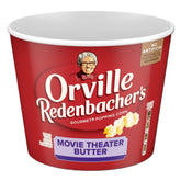 Orville Redenbacher’s tarrina frontal con etiqueta visible y aspecto apetitoso