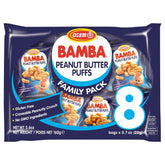 Osem Bamba paquete frontal mostrando diseño y tamaño de bolsa, ideal para llevar