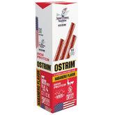 Ostrim frente del empaque Beef & Elk Habanero muestra conveniencia y proteína