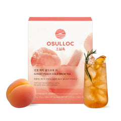 OSULLOC empaque frontal Sunset Peach mostrando diseño y beneficio fresco