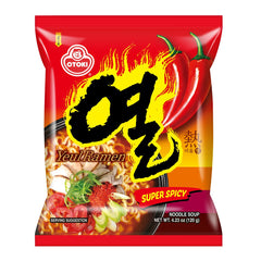 OTOKI YEUL frente del paquete mostrando diseño y promesa de picante intenso
