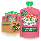 Outshine Smoothie frontal del pack de 24 bolsas mostrando diseño y practicidad