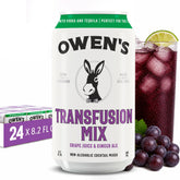 Owen's Transfusion frente de lata mostrando diseño y facilidad de servir