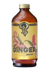 P Portland Syrups botella frontal mostrando el jarabe de jengibre, ideal para cócteles