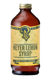 P Portland Syrups botella frontal mostrando jarabe concentrado y etiqueta