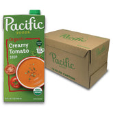 Pacific Foods frente del cartón mostrando 32 oz y diseño orgánico, conveniencia inmediata