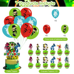 PAKJEL 12 toppers para cupcakes agrupados, aportan unidad visual