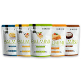 Palmini empaque frontal Variety Pack mostrando formatos y beneficios bajos en carbohidratos