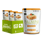 Palmini empaque frontal mostrando láminas y ventajas saludables