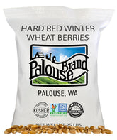 Palouse Brand empaque frontal 25 lb mostrando sello libre de glifosato