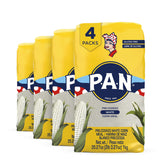 P.A.N. envase frontal 4 pack mostrando cantidad y marca, útil para compra
