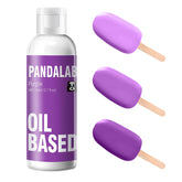 Pandalab frasco frontal morado muestra color vivo y aplicación fácil