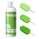 Pandalab frasco frontal verde mostrando volumen y color intenso