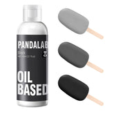 Pandalab envase frontal de colorante aceite mostrando etiqueta y dosificación