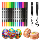 Pandalab pack frontal con 14 rotuladores comestibles mostrando presentación y variedad de colores