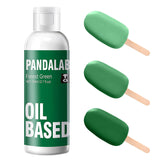 Pandalab botella frontal verde bosque muestra visibilidad color y marca