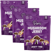 Pan's jerky frontal paquete visible para snack vegano