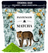 Pantenger envase frontal mostrando diseño y sello orgánico, claridad visual