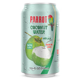 PARROT frente de lata mostrando diseño y tamaño, hidratación práctica