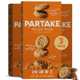 Partake empaque frontal mostrando las galletas y el beneficio sin alérgenos