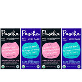 Pascha frontal pack variedad mostrando las cuatro barras y beneficios orgánicos