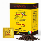 Passalacqua frontal del paquete mostrando 100 pods y marca, conveniencia de suministro