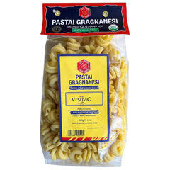 Pastai Gragnanesi paquete frontal Vesuvio 500g mostrando etiqueta orgánica y textura rugosa