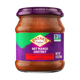Patak's frasco frontal mostrando etiqueta y tamaño del producto, ideal para despensa