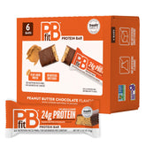 PBfit vista frontal del paquete pack de barritas, aporta proteínas portátiles
