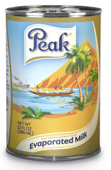 Peak lata frontal mostrando etiqueta y aspecto cremoso, ideal para cocinar