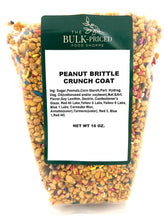 The Bulk-Priced Food Shoppe empaque frontal del Peanut Brittle Crunch Coat para servicio y hogar