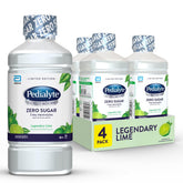 Pedialyte Legendary Lime vista frontal mostrando botella 1L para hidratación rápida