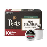 Peet's Coffee caja frontal Alma de la Tierra mostrando 10 cápsulas y marca