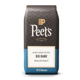 Peet's paquete frontal mostrando etiqueta y tamaño, conserva frescura