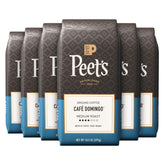 Peet's Café Domingo al frente, paquete visible, aroma preservado