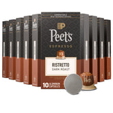 Peet's Coffee anverso del paquete mostrando marca y blend