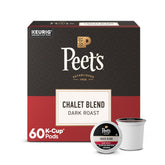 Peet's Coffee caja frontal mostrando 60 cápsulas y beneficio conveniencia