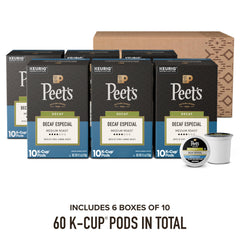 Peet's Coffee cápsula en mano para comparar tamaño y facilidad de uso