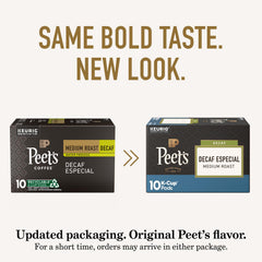 Peet's Coffee cápsula abierta mostrando el interior y aroma conservado