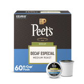 Peet's Coffee frontal del paquete mostrando diseño y cantidad de cápsulas