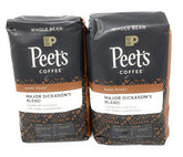 Peet's Coffee empaque frontal del pack de 2 que muestra marca y tamaño, ideal para abastecer hogar