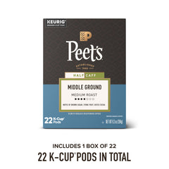 Peet's Coffee cápsula K-Cup abierta destacando la calidad del filtro