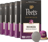 Peet's Ricchezza frontal mostrando el paquete y su atractivo visual