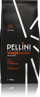 Pellini paquete frontaldel producto mostrando diseño y beneficios