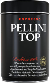 Pellini lata frontal 250 g mostrando etiqueta y beneficiando conservación