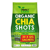 Perfect Earth frontal del paquete mostrando la caja de 30 sobres y beneficios