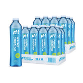 Perfect Hydration botella frontal mostrando diseño y pH 9.5+ ventaja de claridad