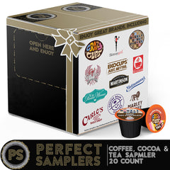Perfect Samplers cápsulas en mano para comparar sabores y elegir fácilmente