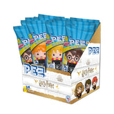 PEZ Harry Potter frente del pack mostrando doce dispensadores coleccionables y recargas