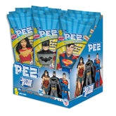 PEZ paquete frontal con 12 dispensadores Justice League, ideal para fiestas